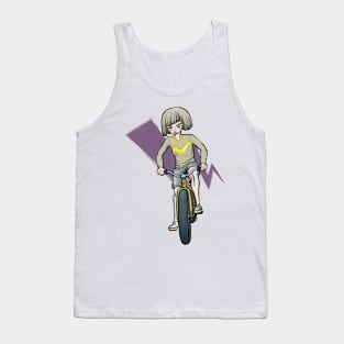 Girl on bike Tank Top